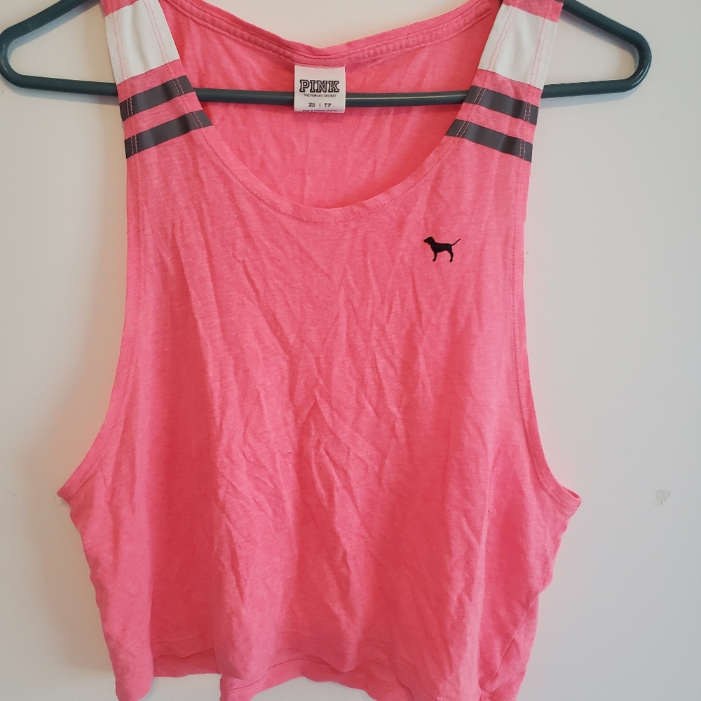 Pink crop tank - Picture 3 of 4